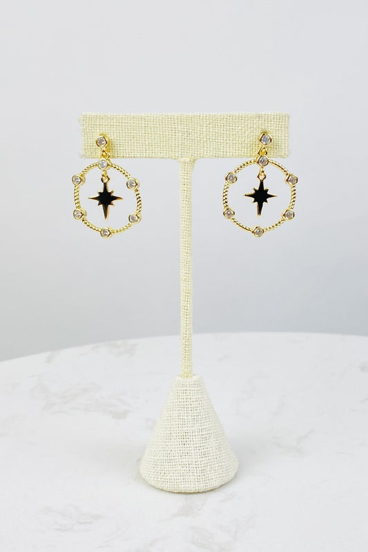Cassie Star Hoop Earrings *Final Sale*