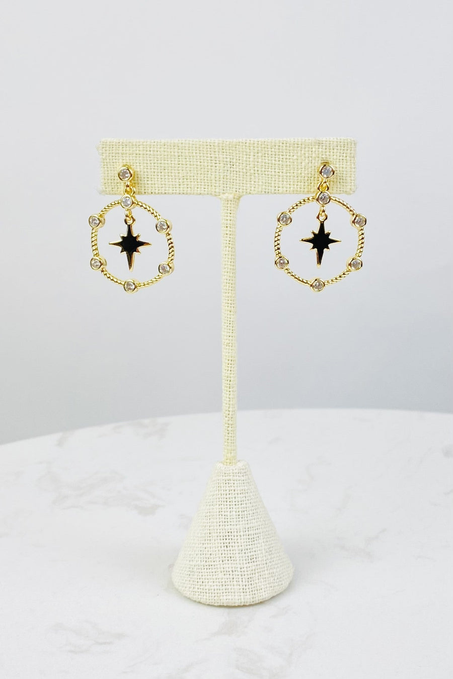 Cassie Star Hoop Earrings *Final Sale*