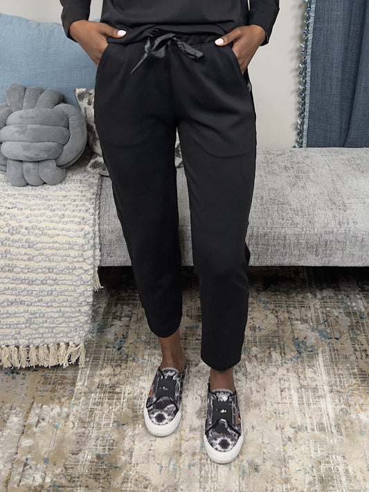 Girl On The Run Women's Everyday Satin Detailed Joggers * Final Sale*