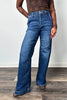The Tiff from Risen: High-Rise Slanted Pocket Wide Leg Denim