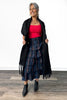 Women's Plaid Tiered Ruffle Skirt