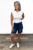 The Marlo by Ava Lane: High-Rise Tummy Control Denim Shorts