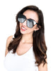 Women's Silver Lightweight Mirror Sunglasses