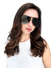 Women's Black Aviator Sunglasses *Final Sale*