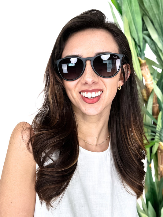 Women's Black Ombré Bold Polarized Sunglasses