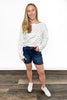 The Marlo by Ava Lane: High-Rise Tummy Control Denim Shorts