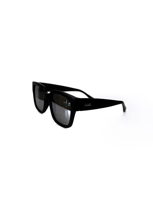 Women's Matte Black Grey Square Polarized Sunglasses *Final Sale*