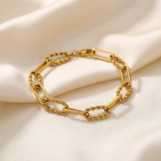 ALB Custom Bold Textured Link Chain Bracelet