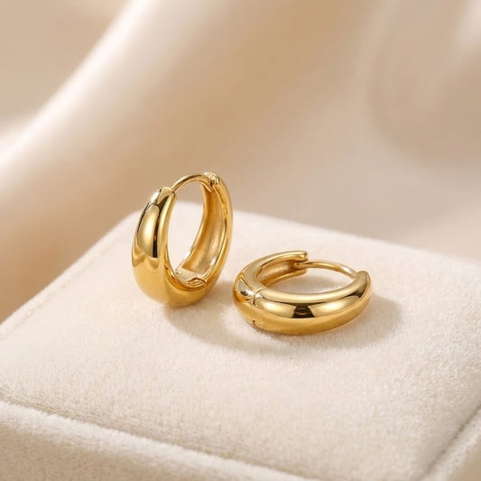 ALB Custom Gold Mini Huggie Hoop Earrings