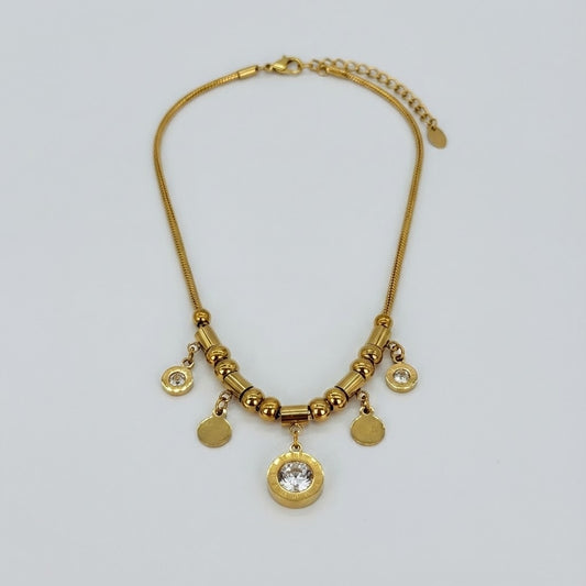 ALB Custom Gold Charmed Necklace