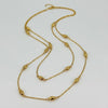 ALB Custom Gold Marquise Station Necklace
