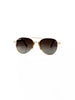 Women's Clear Aviator Polarized Sunglasses