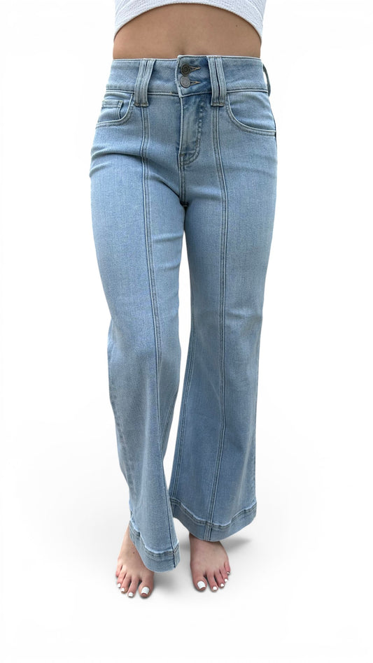 Super High-Rise Tummy Control Wide Leg Jeans