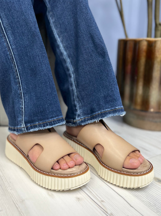 Pierre Dumas Sweet And Salty Women's Faux Leather Slide On Sandal