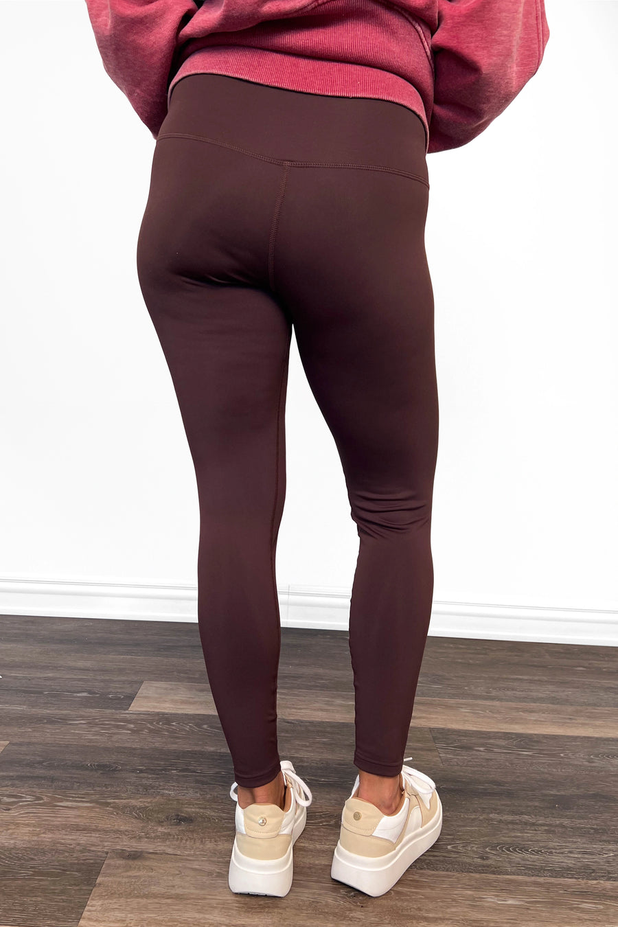 ALB Custom Women's Brown Everyday Essential Leggings *Two Lengths* *Final Sale*