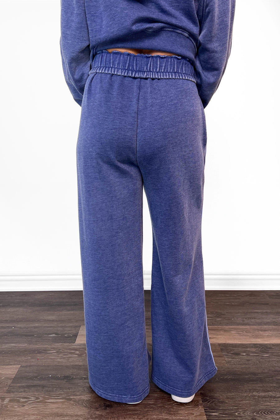 ALB Custom Women's Solid Navy Wide Leg Pants *Two Lengths* *Final Sale*