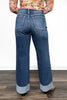 The Maxine from Lovervet High-Rise Cuffed Wide Leg Denim