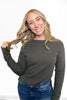 ALB Custom Women's Waffle Knit Hi-Lo Long Sleeve Top