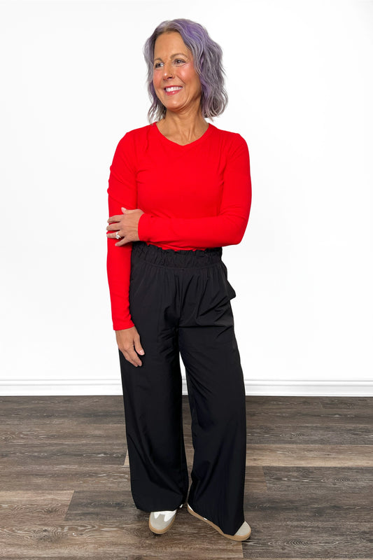 ALB Custom Women's Lightweight Elastic Waist Wide Leg Pants *Two Lengths*