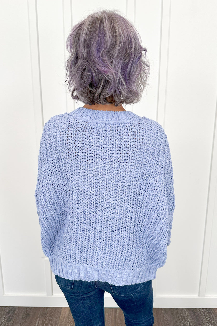 Women's Cozy Twisted Knit Chenille Sweater