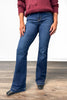 The Julia from Risen: Mid-Rise Tummy Control Flare Denim