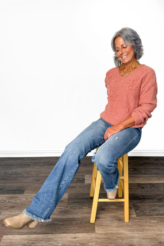 The Eloise From Risen: High-Rise Tummy Control Long Straight Leg Denim