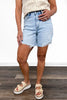 The Lennie by Ava Lane: *Two Lengths* High-Rise Tummy Control Distressed Denim Shorts