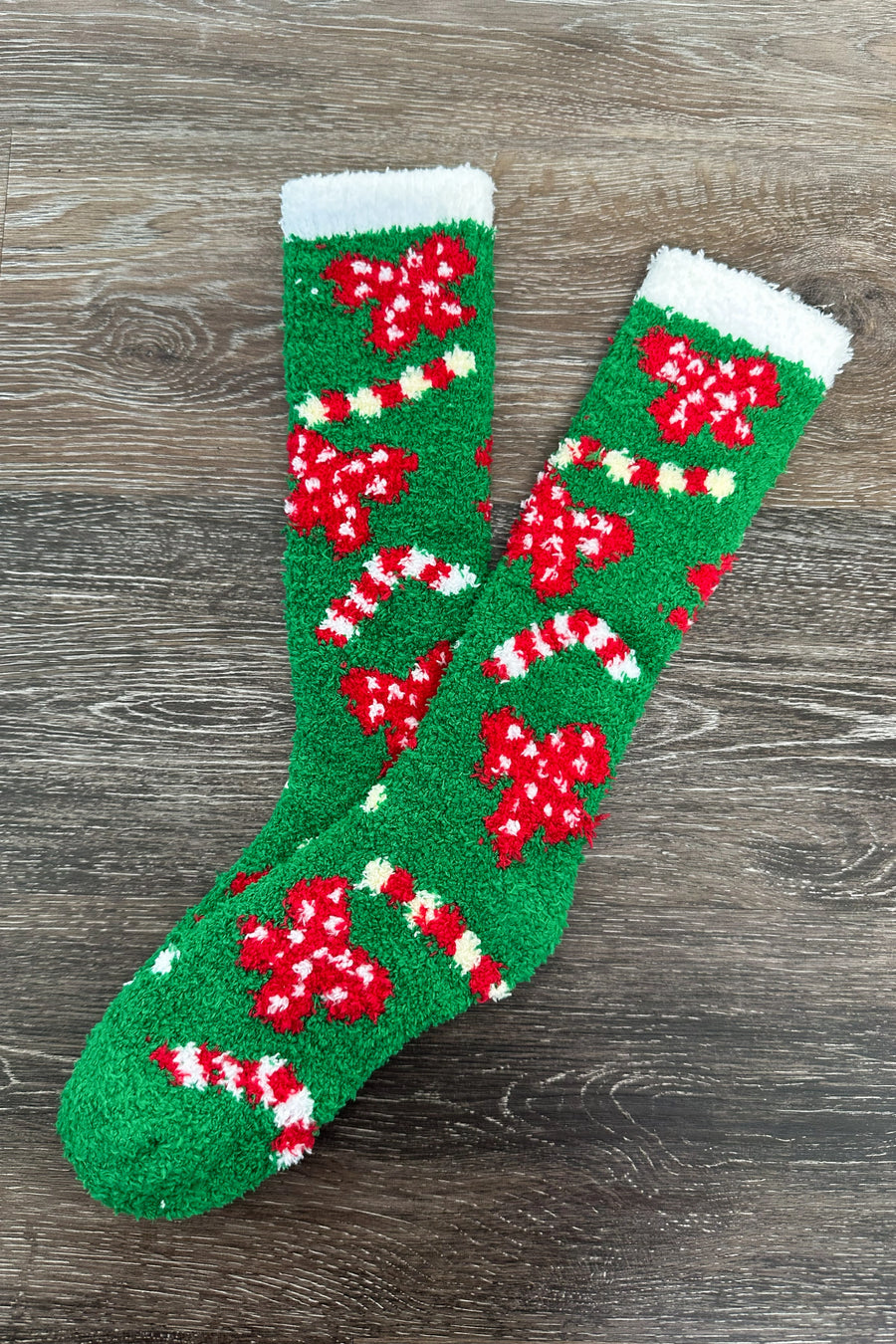 ALB Custom Women's Festive Print Fuzzy Socks