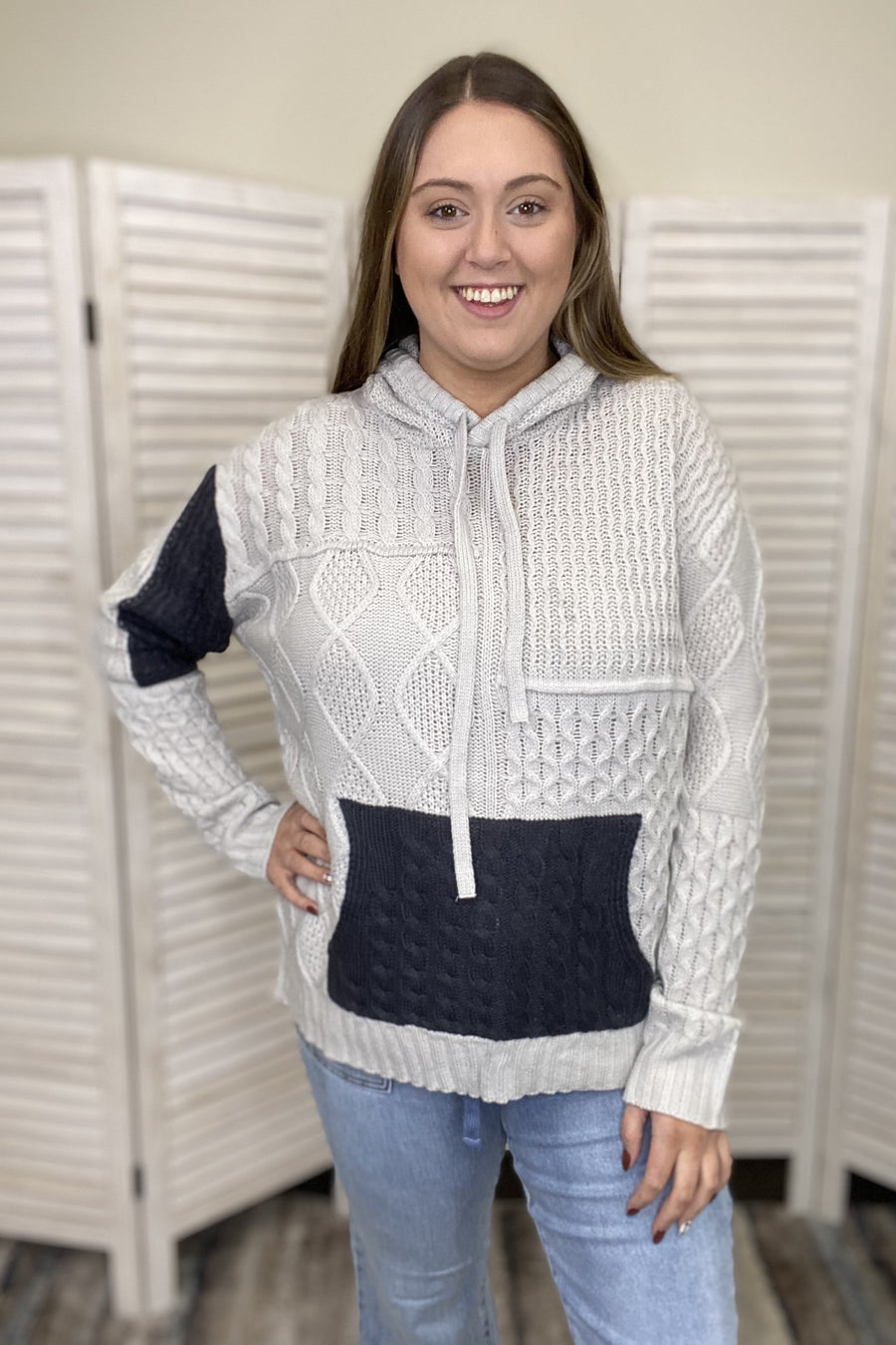 Deep End Women's Front Pocket Long Sleeve Hoodie *Final Sale*