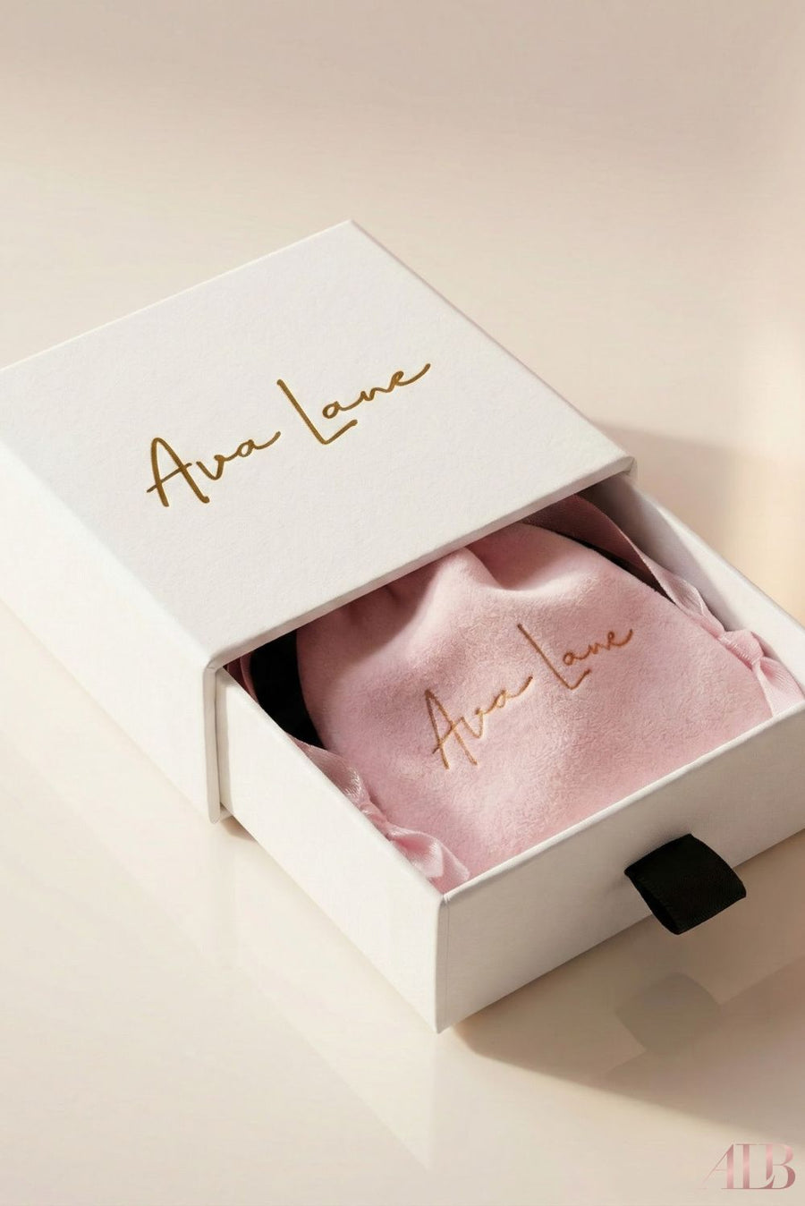 ALB Custom Gold Teardrop Threader Earrings