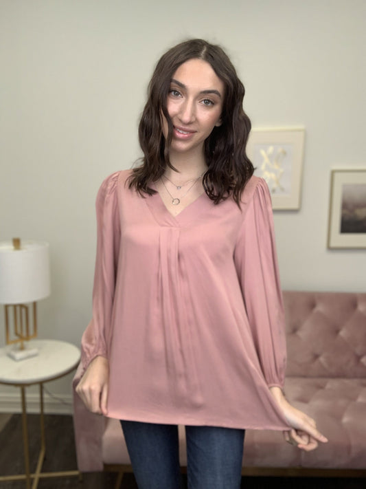 Happy By My Side Women's Puffy Long Sleeve Top *Final Sale*