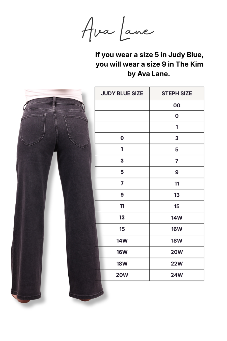 The Kim Mid-Rise Wide Leg Tummy Control Jeans - Three Inseams (Charcoal)