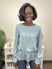 Tried And True Women's Ruffled Long Puff Sleeve Blouse *Final Sale*