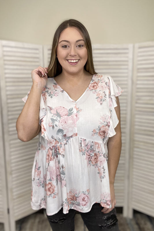 Remember When Women's Baby Doll Short Sleeve Top *Final Sale*