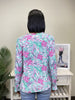 Tropical Paradise Women's Bright Ruffle Long Sleeve Top *Final Sale*