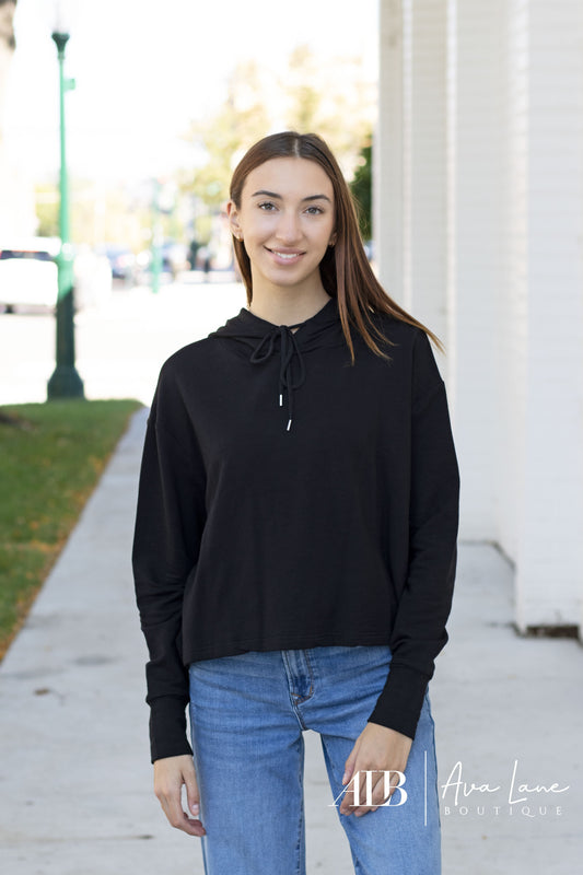 Keep It Short Women's Casual Cropped Hoodie *Final Sale*