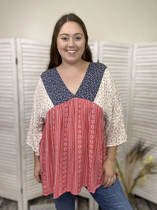 Loving Yourself Women's Flowy Empire Waist Top * Final Sale*