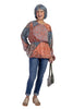 Women's Boho Long Balloon Sleeve Top * Final Sale*