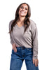 Women's V-Neck Thermal Long Sleeve Top