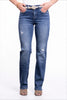 The Lana by Ava Lane Mid-Rise Tummy Control Straight Leg Denim