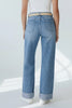 The Tarin by Ava Lane Mid-Rise Tummy Control Cuffed Wide Leg Jeans in Three Lengths