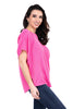 Women's Relaxed Textured Short Sleeve Top