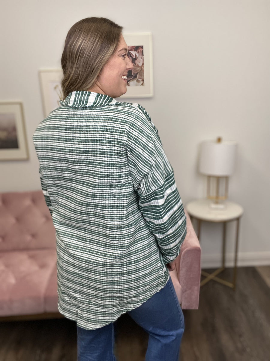 Fireside Cozy Women's Collared Shacket *Final Sale*