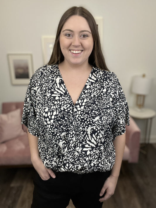 Ready To Relax Women's Lightweight V-Neckline Short Sleeve Top *Final Sale*