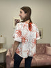 Finding Paradise Women's Colorful Woven Short Bubble Sleeve Top *Final Sale*