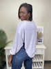 The Sky's The Limit Women's 1/4 Button Down Hi-Lo Long Sleeve Top *Final Sale*