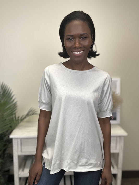 Walk Softly Women's Hi-Low Short Sleeve Top *Final Sale*