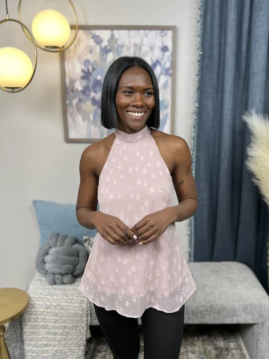 Something To Talk About Women's Halter Neck Hi-Lo Tank Top * Final Sale*