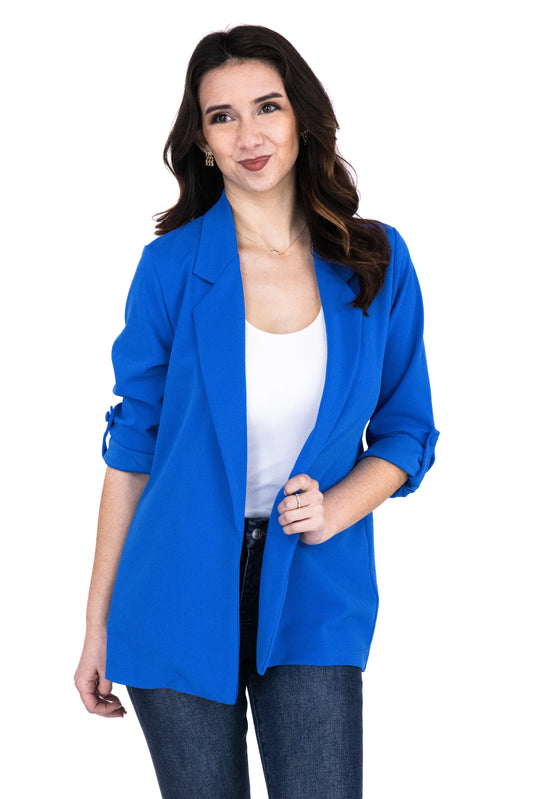 Women's Relaxed Open Front Blazer