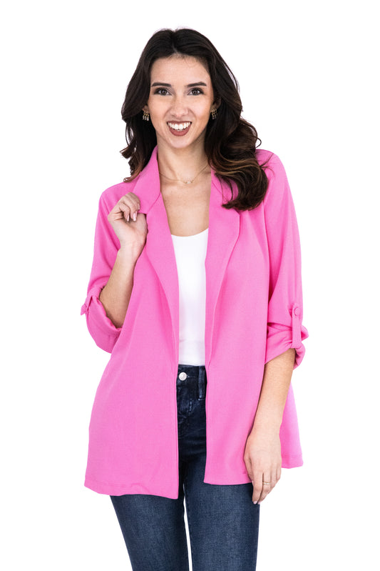 Women's Relaxed Open Front Blazer